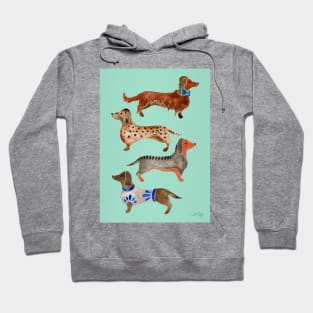 Blue Dachshunds Hoodie